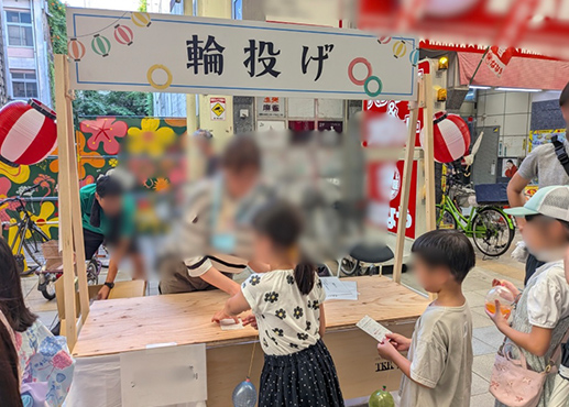 輪投げ屋台のイメージ